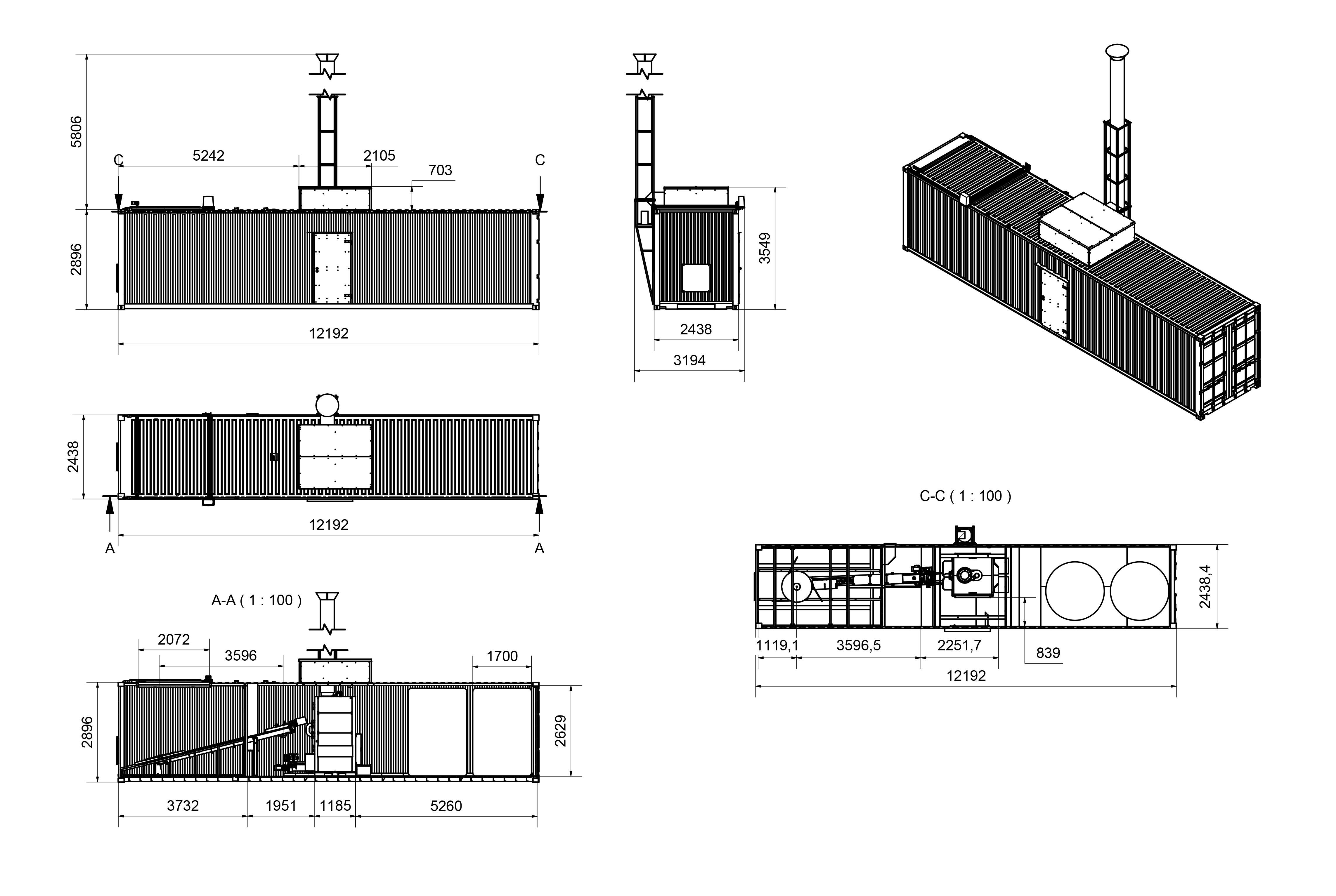 Mobilna Kotłownia kontenerowa