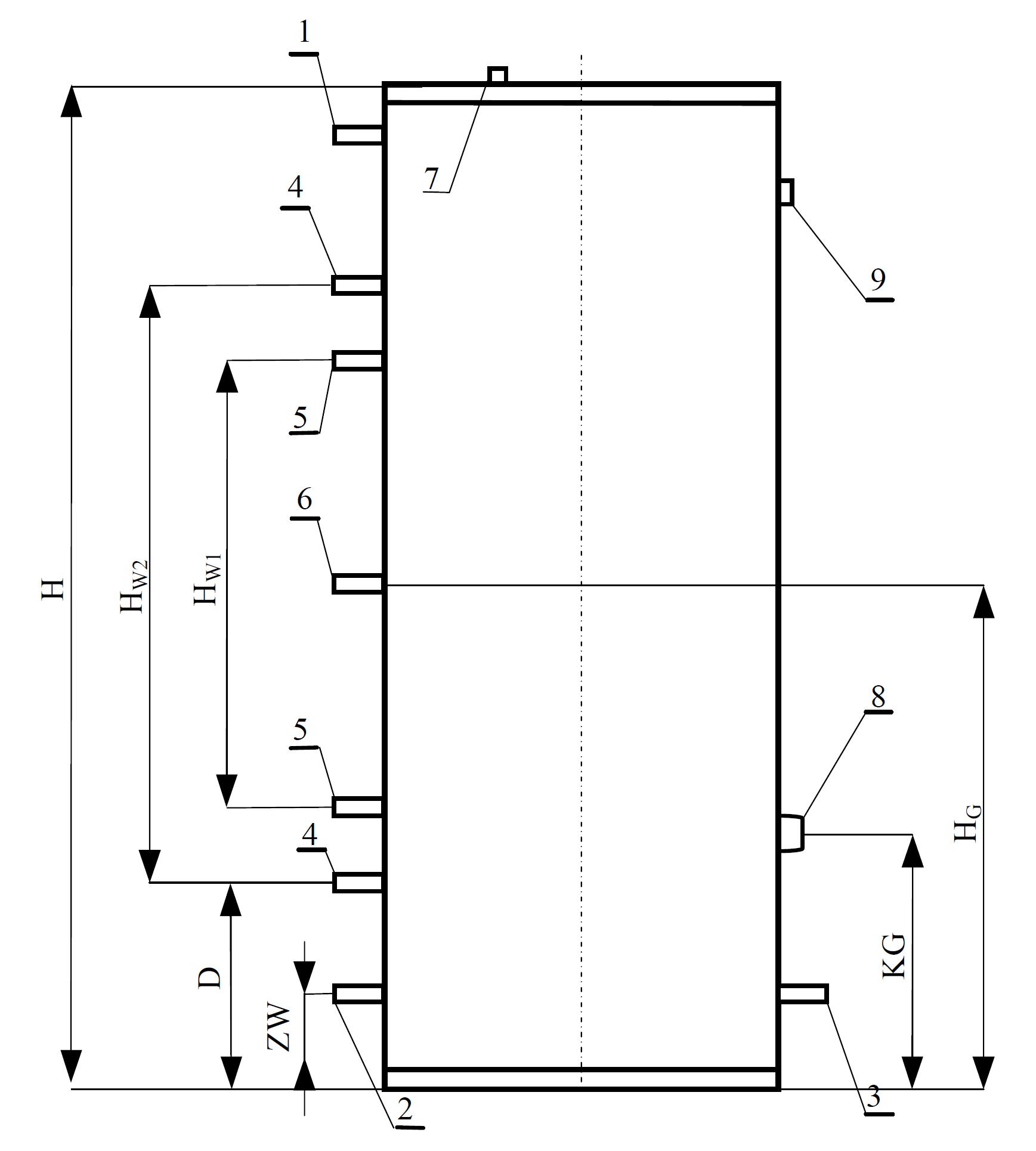 Zbiornik z dwoma wężownicami